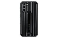 Samsung Galaxy S21 Koruyucu Stant Telefon Kılıfı Siyah