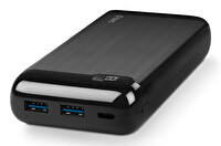 Ttec PowerSlim LCD PD 20.000 mAh USB-C Taşınabilir Siyah Şarj Aleti Powerbank
