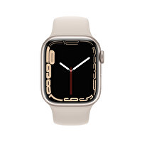 Apple Watch Series 7 GPS  41MM Yıldız Işığı Alüminyum Kasa Yıldız Işığı Spor Kordon