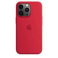 Apple iPhone 13 Pro Uyumlu MagSafe Özellikli Silikon Kılıf Product Red MM2L3ZM/A