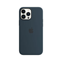 Apple MM2T3ZM/A iPhone 13 Pro Max Uyumlu MagSafe Özellikli Silikon Kılıf Koyu Abis