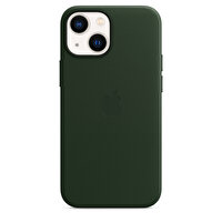 Apple MM0J3ZM/A iPhone 13 Mini Uyumlu MagSafe Özellikli Deri Kılıf Sekoya Yeşili