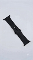 Preo Watch Band 38-40-41mm Uyumlu Silikon Akıılı Saat Kayışı Siyah