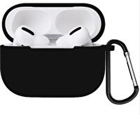 Preo Airpods Pro Uyumlu Taşıma/Koruma Kılıfı Siyah