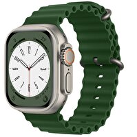 Preo Ocean Watch Band 42 44 45 49 MM Akıllı Saat Kordonu Yeşil