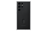 Samsung Galaxy S23 Ultra Çerçeveli Kart Yuvalı Siyah Kılıf