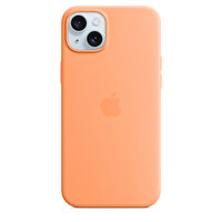 Apple Mt173zm/A İPhone 15 Plus Magsafe Özellikli Turuncu Sorbe Silikon Kılıf 