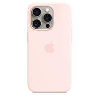 Apple Mt1f3zm/A Iphone 15 Pro Magsafe Özellikli Uçuk Pembe Silikon Kılıf 
