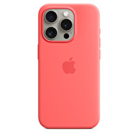 Apple Mt1g3zm/A iPhone 15 Pro Magsafe Özellikli Guava Silikon Kılıf