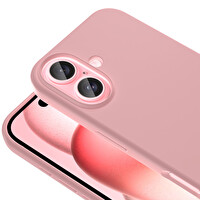 Kivi Magsafe IP 16 Plus Rose Gold Silikon Kapak
