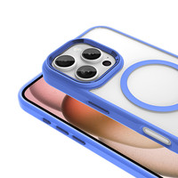 Zore Krom Magsafe iPhone 16 Pro Max Mavi Sert Kapak