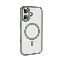 Zore Krom Magsafe iPhone 16 Plus Titanium Gray Sert Kapak