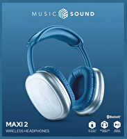 CELLULARLINE MUSIC SOUND MAXI 2 BLUETOOTH KABLOSUZ KULAKLIK MAVİ - BTHEADBMSMAXI2B (OUTLET)
