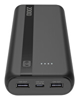 CELLULARLINE 12W X 2  20.000 MAH POWERBANK SİYAH - PBENTRY20000K (OUTLET)
