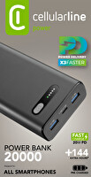 CELLULARLINE PD 20W HIZLI ŞARJ 20.000 MA (OUTLET)