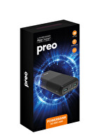 PREO PS2 20000mAh POWERBANK SİYAH (OUTLET)