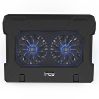 INCA INC-321 RX ERGONOMIK ÇIFT FANLI STAND  SESSIZ SİYAH NOTEBOOK SOGUTUCU (OUTLET)