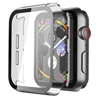 Teleplus Apple Watch 45MM Tam Kapatan Sert Şeffaf Silikon Ekran Koruyucu