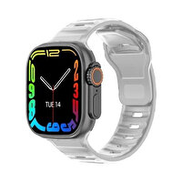 Shaza Watch 8 Ultra DT No:1 49 MM NFC iOS Android Uyumlu Siyah-Gri Akıllı Saat
