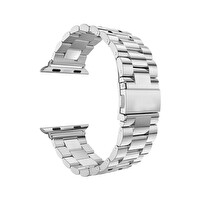 Winex 42-49 MM Yeni Nesil Apple Uyumlu Akıllı Saat Metal Gri Kordonu