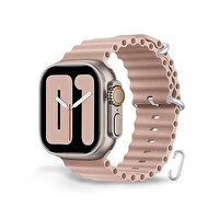 Cosmostech Apple Watch 42-44-45-49 MM 1-2-3-4-5-6-SE-7-8-Ultra Uyumlu Ocean Pembe Kordon ve Kayış