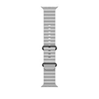 ScHitec 42-49 MM Yeni Nesil Apple Uyumlu Silikon Gri Akıllı Saat Kordonu