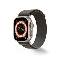 Cosmostech Apple Watch Uyumlu 42MM 44MM 45MM 49MM 1Uyumlu Yeşil Kordon