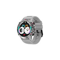 Sunix Smart Watch 1.43" Amoled HD Ekran 410 mAh Pil Ömürlü 46 MM Gri Akıllı Saat