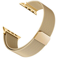 Microsonic Apple Watch Ultra 2 Milanese Loop Kordon Gold