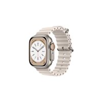Sunix Apple Watch 42MM / 44MM / 45MM / 49MM Uyumlu Akıllı Saat Kordonu Bej