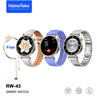Haino Teko RW-43 Gerçek Amoled Ekran Android İos HarmonyOs Uyumlu 3 Kordonlu Bileklik Hediyeli Akıllı Saat Gümüş