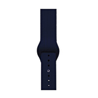 ScHitec 42-49 MM Yeni Nesil Apple Uyumlu Akıllı Saat Kordonu Silikon Lacivert