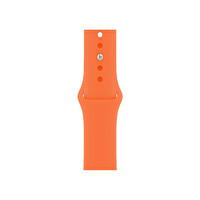 ScHitec 42-49 MM Yeni Nesil Apple Uyumlu Akıllı Saat Kordonu Silikon Turuncu