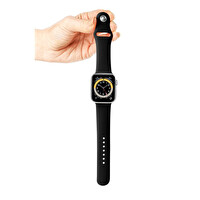 ScHitec 42-49 MM Yeni Nesil Apple Uyumlu Akıllı Saat Kordonu Silikon Siyah