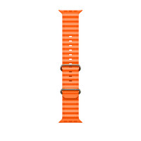 ScHitec 42-49 MM Yeni Nesil Apple Uyumlu Akıllı Saat Kordonu Silikon Turuncu