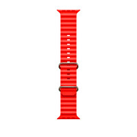ScHitec 42-49 MM Yeni Nesil Apple Uyumlu Akıllı Saat Kordonu Silikon Kırmızı