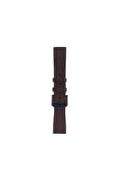 Fro LW38-43 20 MM Hakiki Deri Düz Kahve Kordon Siyah Toka