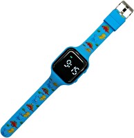 E-Vibra Titreşimli Alarm Saati Su Geçirmez Tıbbi Hatırlatma Mavi Dinozor