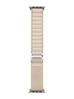 Cosmostech Apple Watch 1/2/3/4/5/6/se/7/8/Ultra 42MM 44MM 45MM 49MM Beyaz Çift Katman Kordon ve Kayışı