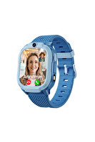 Spovan Safebell Görüntülü Görüşme GPS 4G Güvenli Akıllı Çocuk Saati Mavi