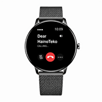 Haino Teko 27 Waterproof Akıllı Saat AMOLED Ekran Bluetooth Arama 3 Kordon Set Siyah