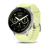 Garmin Venu 4 45 MM Gümüş-Sarı Silikon Kayışlı Akıllı Saat