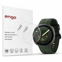Engo Samsung Galaxy Watch 9 44 MM İle Uyumlu Ekran Koruyucu TPU Tam Kaplayan Akıllı Saat Koruması 2 Adet