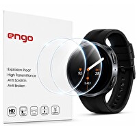 Engo Samsung Galaxy Watch 9 40 MM İle Uyumlu Ekran Koruyucu Nano Parlak Çizilmeye Dayanıklı Akıllı Saat Koruması