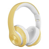Torima P68 Stereo Kulak Üstü Sarı Bluetooth Kulaklık