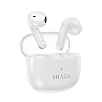 Shaza Air 7 Gürültü Azaltma ENC 4 Mikrofonlu TWS Beyaz Bluetooth Kulaklık