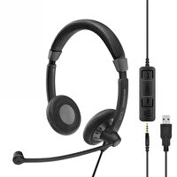 Sennheiser SC 75 USB MS Duo Siyah Kulak Üstü Kulaklık