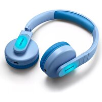 Philips TAK4206BL/00 Çocuklar İçin  Ebeveyn Denetimli Kablosuz Mavi Kulak Üstü Kulaklık