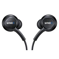 Winex AKG Type-C Mikrofonlu Kablolu Siyah Kulak İçi Kulaklık