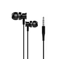 Dvip Y05 3.5 MM Jack Mikrofonlu Kablolu Siyah Kulak İçi Kulaklık